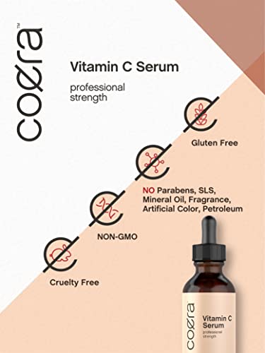 Vitamin C Serum for Face | 2 oz | Brightening Serum for Dark Spots | Paraben & SLS Free Coera uk supplements