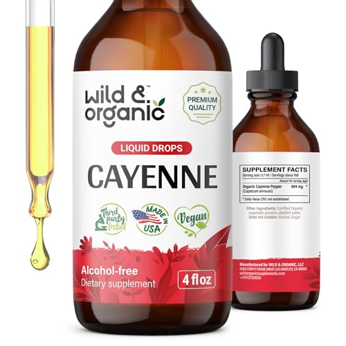 Cayenne Pepper Supplements - Organic Cayenne Pepper Tincture - Cayenne Pepper Liquid Wild & Organic uk supplements