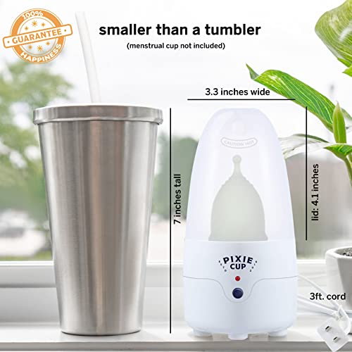 Pixie Menstrual Cup & Disc Steamer Sterilizer - Ranked 1 for The Best Steamer - Kills 99.9% of Germs Pixie Cup uk supplements