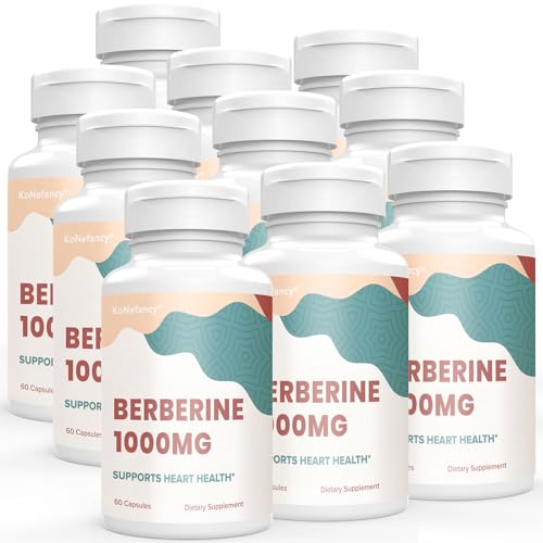 KoNefancy Berberine HCL Supplement 1000mg, High Absorption Berberine Plus Vegan Cap KoNefancy uk supplements