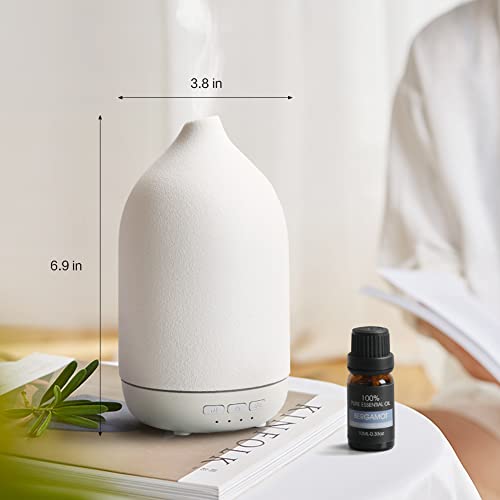 ZEIGGA LAB Essential Oil Diffusers, Aromatherapy Diffuser for Essential Oils, 100ml Ceramic Oil Diffusers ZEIGGA LAB uk supplements