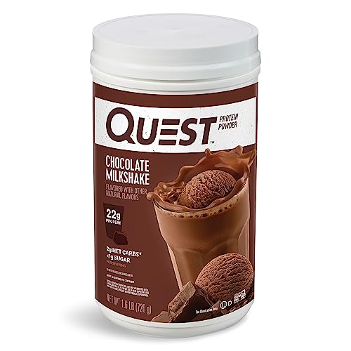 Quest Nutrition Chocolate Milkshake Protein Powder, 22g Protein, 2g Net Carbs, 1g Sugar Quest Nutrition uk supplements