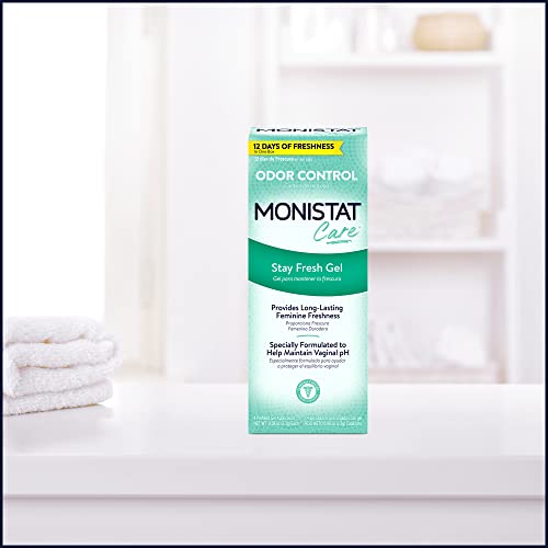 Monistat Stay Fresh Gel, Odor Eliminating Gel for Feminine Care, Fragrance Free Vaginal Gel, Prefilled Monistat uk supplements