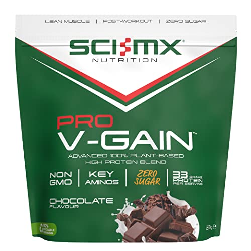 SCI-MX Pro-V Gain - 100% Vegan Chocolate Flavour Soy Protein Powder Isolate + B12 + Magnesium SCI-MX uk supplements