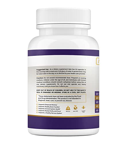 Lion's Mane & DMAE Capsules: Enhance Memory, Boost Mental Clarity Maximum Slim uk supplements