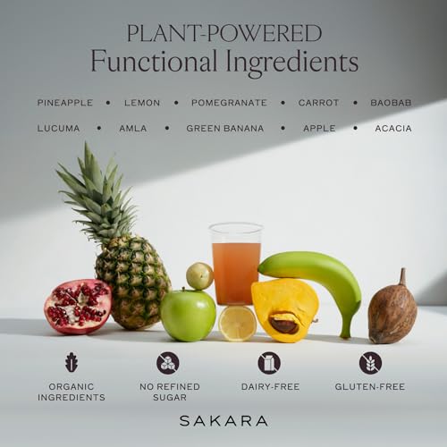 SAKARA Fiber Super Powder - Pineapple Flavor Prebiotic Fiber Powder, High Fiber SAKARA uk supplements