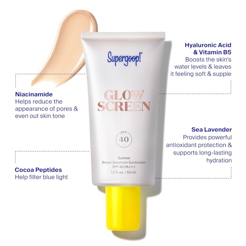 Supergoop! Glowscreen SPF 40 - Glowy Sunscreen Primer with Hyaluronic Acid Supergoop! uk supplements