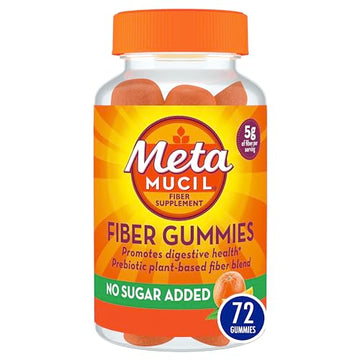 Metamucil Daily Fiber Gummies, Orange Flavored, No Sugar Added, 5g Prebiotic Plant Metamucil uk supplements