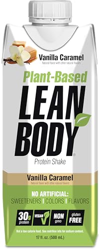 Lean Body Ready-to-Drink, Plant-Based Vegan Vanilla Caramel Protein Shake, 30g Protein Labrada uk supplements