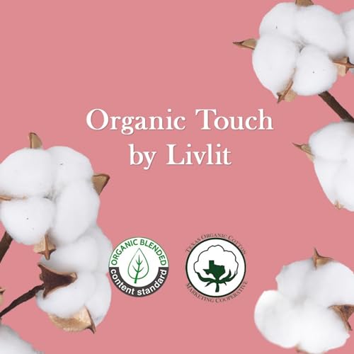 Livlit Ultra Thin Panty Liners Sanitary Pads, 100% Certified Organic Cotton from Texas, Light Absorbency LIVLIT uk supplements