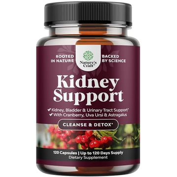 Kidney Support Cranberry Supplement for Women and Men - High Strength Kidney Natures Craft uk supplements