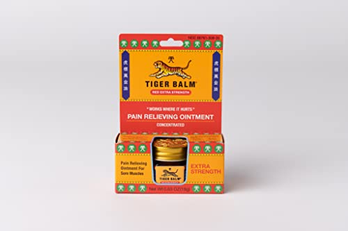 Tiger Balm Pain Relieving Ointment, Extra Strength, 0.63 Ounces (Pack of 3) Tiger Balm uk supplements