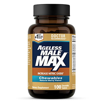 Ageless Male Max Chewable Nitric Oxide Booster Supplement for Men – High Potency New Vitality uk supplements