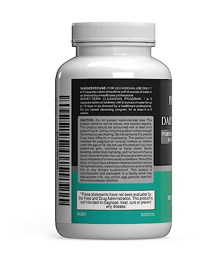 IVL - Daily Cleanse Herbal Colon Health Formula - Detoxification, Probiotic, Digestive Support IVL uk supplements