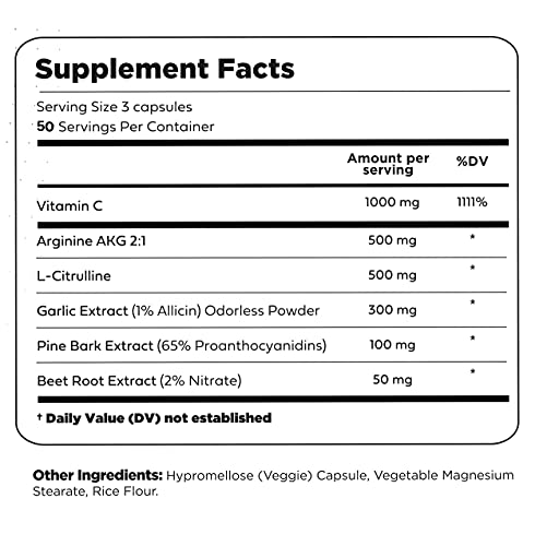 Type Zero Nitric Oxide 6X Booster, 150 Veggie Capsules - Natural Supplement - Beetroot Type Zero uk supplements