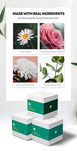 Oldam Feminine Flushable Wipes: 100% Vegan, pH-Balanced, Moisturizers & Essential Oils, Sensitive Skin Oldam uk supplements