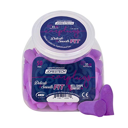 JORESTECH Safety Earplugs Purple Ultra Soft Foam Small/Slim SNR 35 dB Comfortable JORESTECH uk supplements