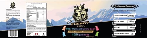 Pre Workout Gummies Elite Fuel - Endless Energy, Instant Strength Gain, Intense Pump Heath Secret uk supplements