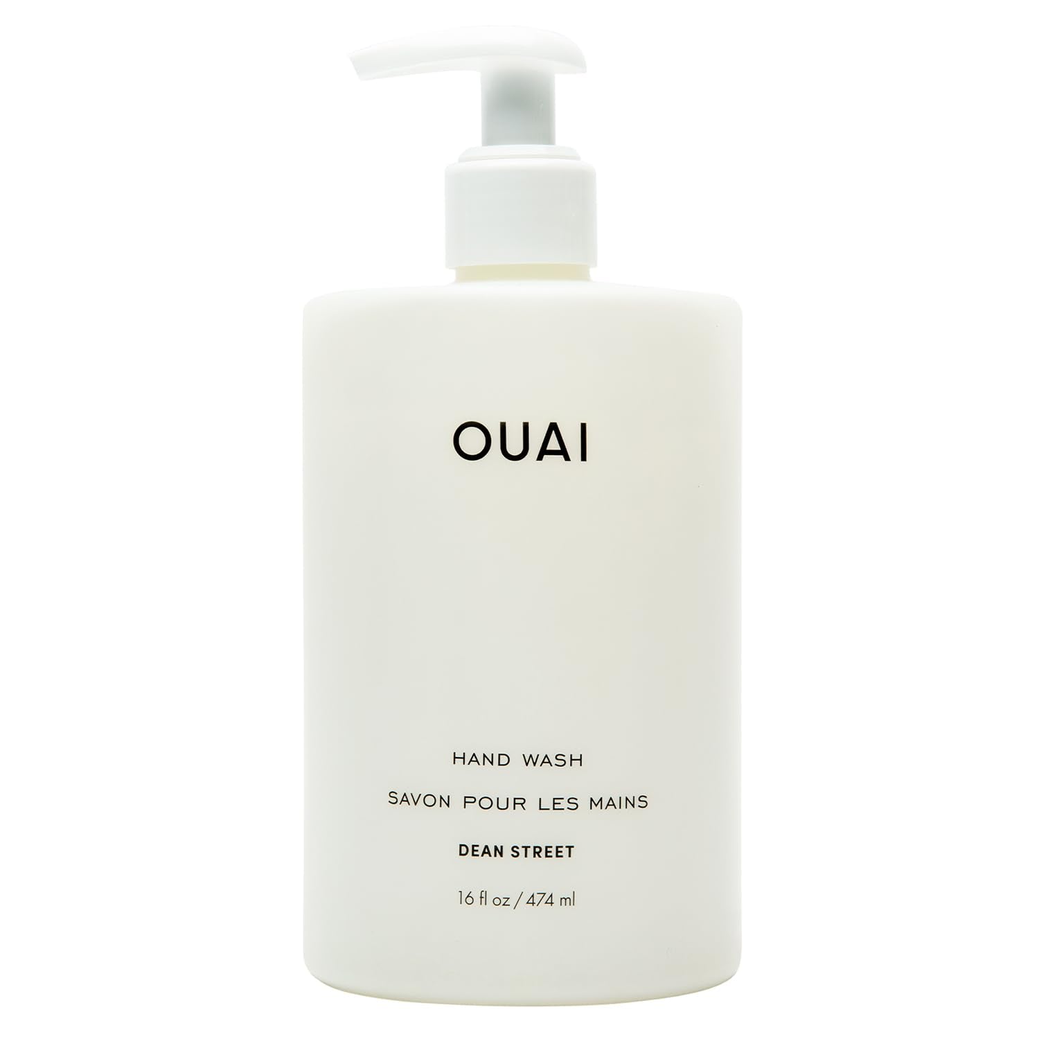 OUAI Hand Wash, Dean Street - Liquid Hand Soap with Jojoba, Avocado, & Rose Hip Oil for Replenished Skin - Gentle Exfoliating Kitchen & Bathroom Soap (16 Fl Oz) OUAI uk supplements