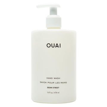 OUAI Hand Wash, Dean Street - Liquid Hand Soap with Jojoba, Avocado, & Rose Hip Oil for Replenished Skin - Gentle Exfoliating Kitchen & Bathroom Soap (16 Fl Oz) OUAI uk supplements