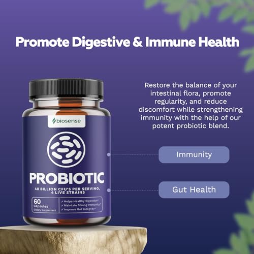 Colon Health Probiotic and Prebiotic Capsules - Gut Health Prebiotics and Probiotics Bio Sense uk supplements