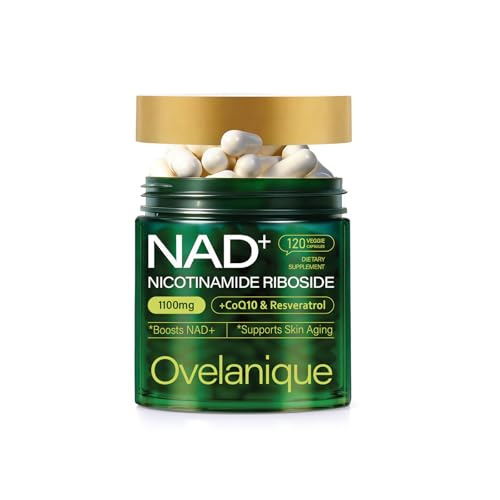 Ovelanique NAD Supplement with Nicotinamide Riboside & Resveratrol |NMNH Supplement Alternative| NAD+ Complex with Quercetin Phytosome & CoQ10 | Liposomal Delivery,120 Capsules(Packaging May Vary) Ovelanique uk supplements