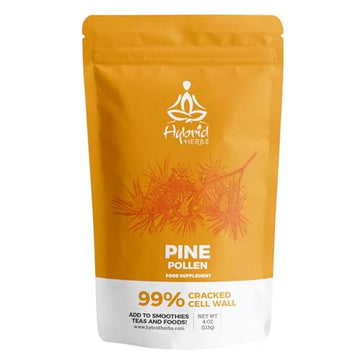 HYBRID HERBS - PINE POLLEN | 99% Cracked Cell Wall Powder | Highly Bioavailable Hybrid Herbs uk supplements