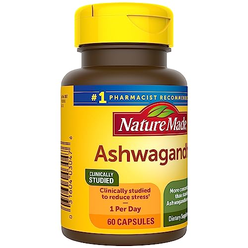 Nature Made Ashwagandha Capsules 125mg for Stress Support, 60 Capsules, 60 Day Supply Nature Made uk supplements