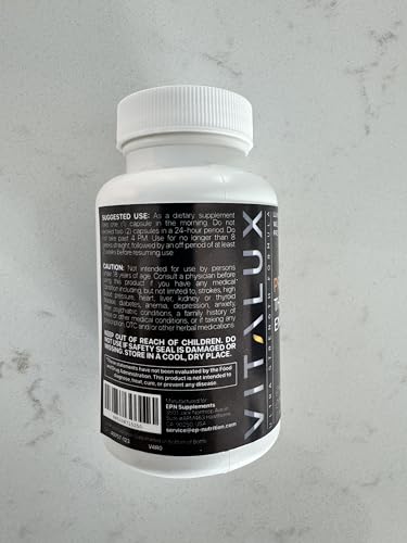 VITALUX || Premium Thermogenic Energy Burn || Metabolism Support, Boost Energy Levels EPN Supplements uk supplements