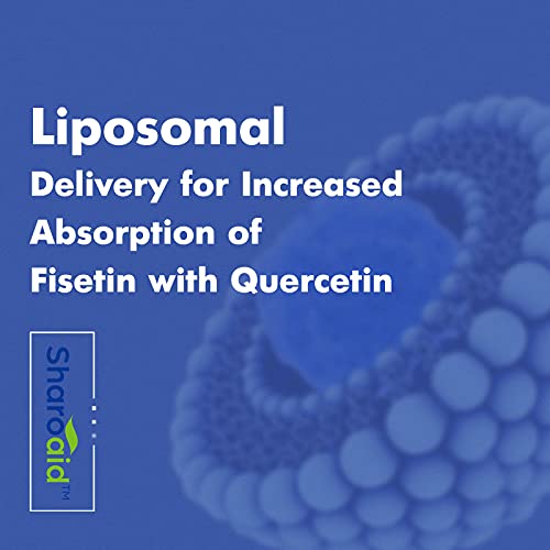 Sharoaid Liposomal Fisetin with Quercetin Supplements 1200 mg per Serving,High Absorpti Sharoaid uk supplements