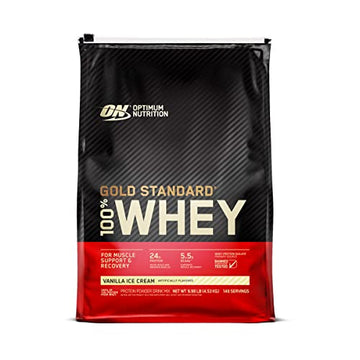 Optimum Nutrition Gold Standard 100% Whey Protein Powder, Vanilla Ice Cream, 10 Pound Optimum Nutrition uk supplements