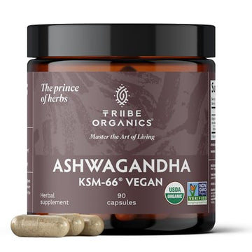 TRIBE ORGANICS Vegan Ashwagandha KSM 66 Pure Organic Root Powder Extract Ayurvedi TRIBE ORGANICS uk supplements