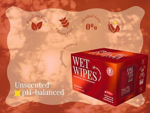 Feminine Wipes - Flushable Wet Wipes - Individually Wrapped 40 Units - pH Balanced- Alcohol-Free PureIntima uk supplements