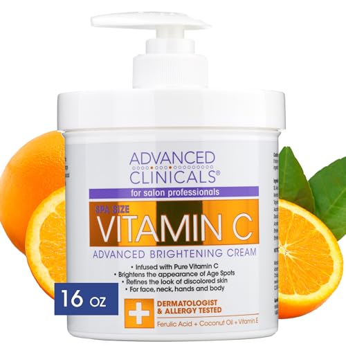 Advanced Clinicals Vitamin C Cream. Advanced Brightening Cream. Anti-aging cream Advanced Clinicals uk supplements