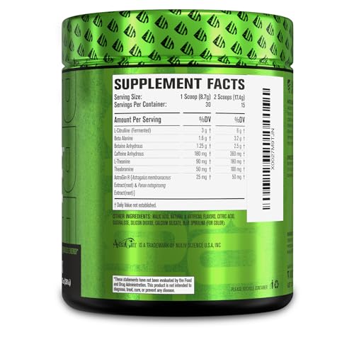 NITROSURGE Pre Workout Supplement - Energy Booster, Instant Strength Gains Jacked Factory uk supplements