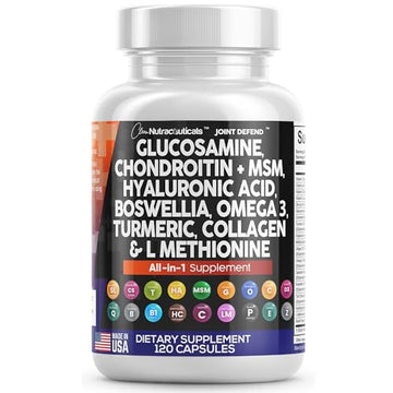 Clean Glucosamine Chondroitin MSM Turmeric Hyaluronic Acid Boswellia Clean Nutraceuticals uk supplements