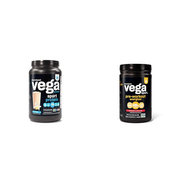 Vega Premium Sport Protein Vanilla Protein Powder, Vegan, Non GMO & Sport Pre-Workout Vega uk supplements