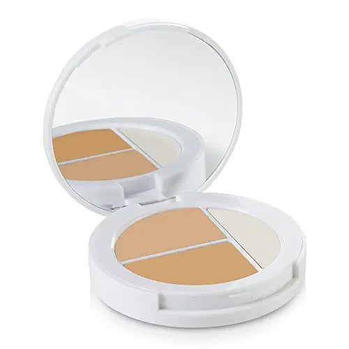 Sheer Cover Studio – Conceal and Brighten Highlight Trio – Two-Toned Concealers – Shimmering Highlighter – Light/Medium Shade – With FREE Concealer Brush – 3 Grams Sheer Cover uk supplements