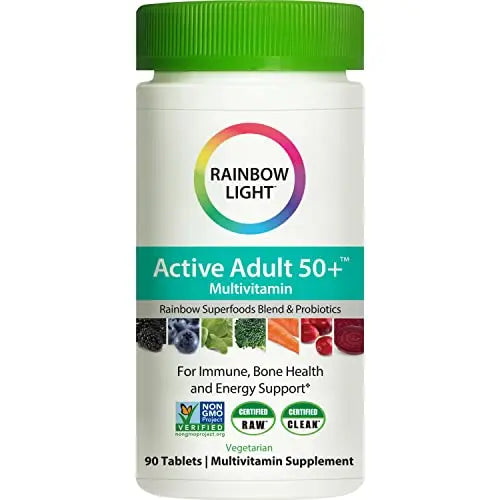 Rainbow Light Adult Multivitamin, Vitamins C & Zinc, B Complex & Choline, Calcium & Vitamin D Supports Bone Health Rainbow Light uk supplements