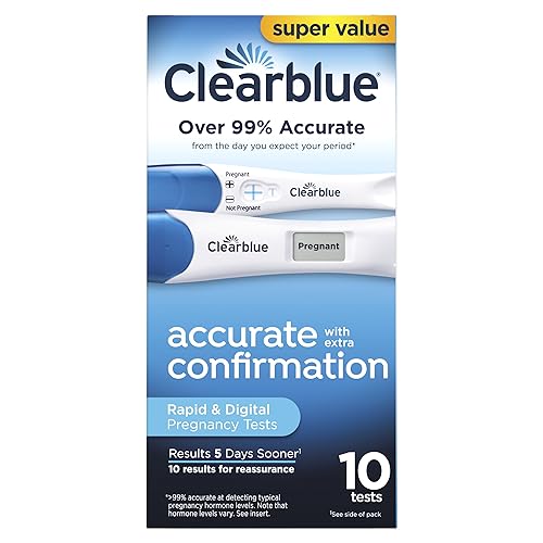 Clearblue Pregnancy Test Combo Pack, 10ct - Digital with Smart Countdown & Rapid Clearblue uk supplements