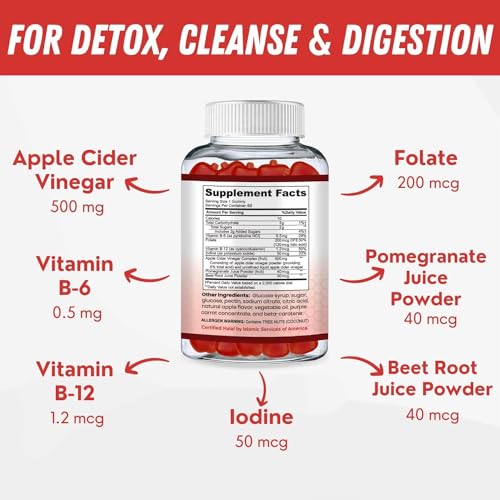 SHIFAA NUTRITION Halal Apple Cider Vinegar Gummies. Cleanse & Detox ACV Gummies SHIFAA NUTRITION uk supplements