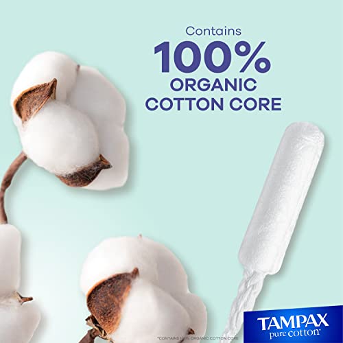 TAMPAX Pure 100% Organic Cotton Core Super Absorbency Tampons - 24 ct Tampax uk supplements