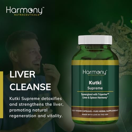 Kutki Supreme - Harmony Nutraceuticals Ayurvedic Medicine for Healthy Skin, Immune and Respiratory Systems - 120 Vegan Organic Capsules Harmony Nutraceuticals uk supplements