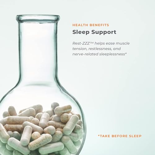 Rest-ZZZ - Powerful Sleep Support Supplement - Fall Asleep & Stay Asleep - Calms Nervous System LifeSeasons uk supplements