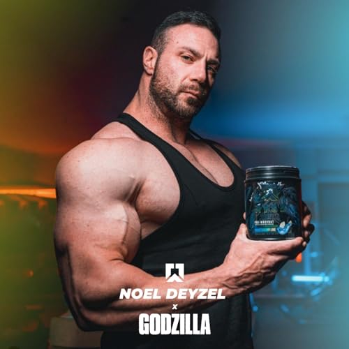 Ryse Noel Deyzel x Godzilla Pre Workout | Intense Pumps, Energy, & Focus | Citrulline & Beta RYSE Up Supplements uk supplements