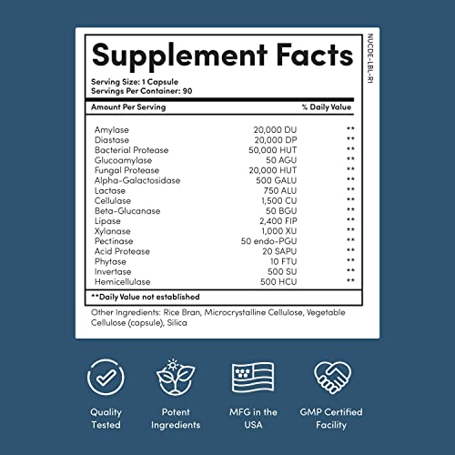Nucific Digestive Enzyme Supplement to Support Digestion and Nutrient Bioavailability Nucific uk supplements