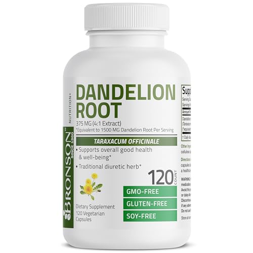 Bronson Dandelion Root High Potency Supplement, Supports Overall Good Health & Well Bronson uk supplements