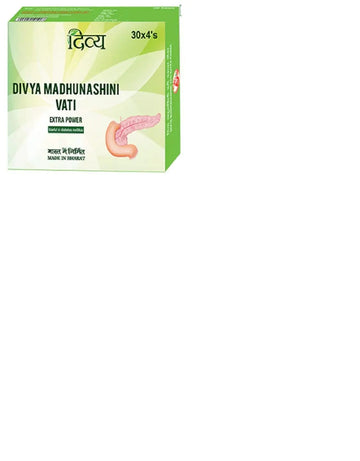 Patanjali Divya Madhunashini Vati Extra Power - 120 Tab (30tab x 4) patanjali uk supplements