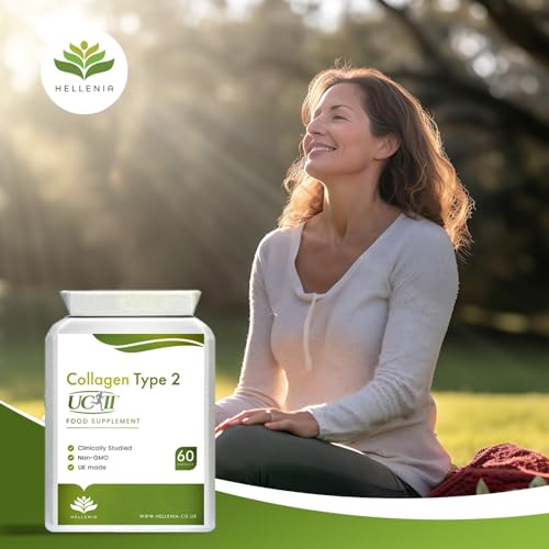 UC-II® Collagen Type 2-40mg - 60 Capsules | Joint Support | Manufactured in The UK Hellenia uk supplements