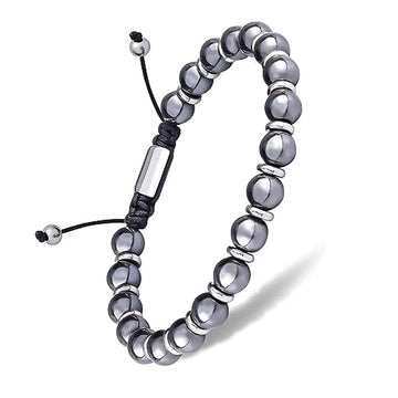 CARITATE Magnetic Hematite Bracelet for Women and Men, Healing Energy Beaded Bracelet CARITATE uk supplements